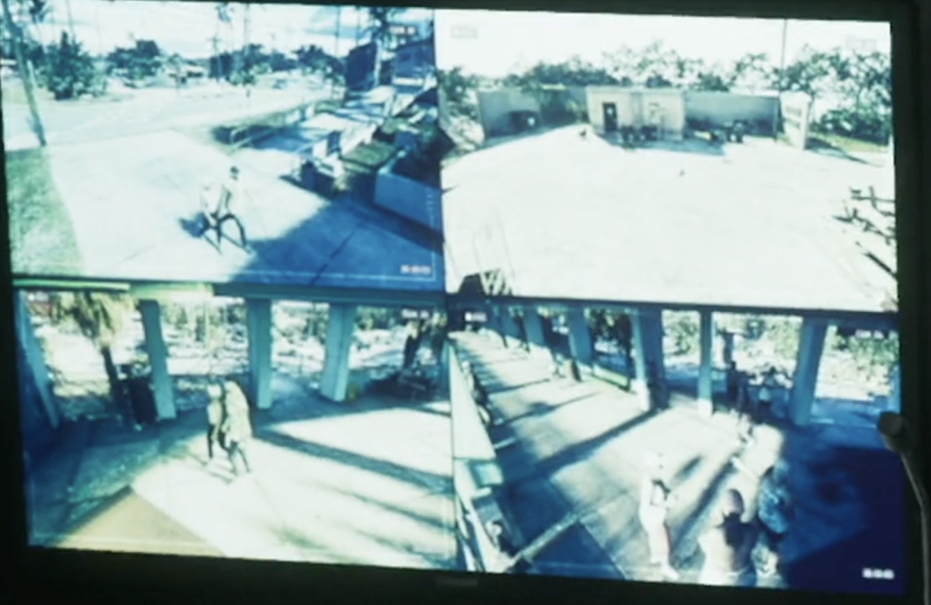 Four surveillance views